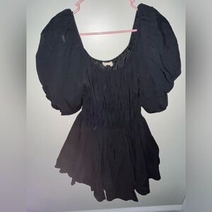Altar'd State Flowy Black Dress